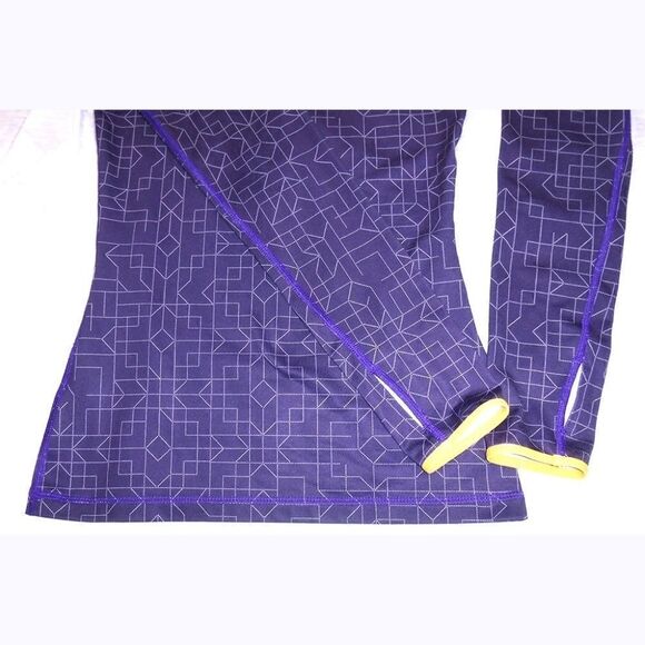 Nike Pro purple fitted thin zip jacket - Picture 3 of 4